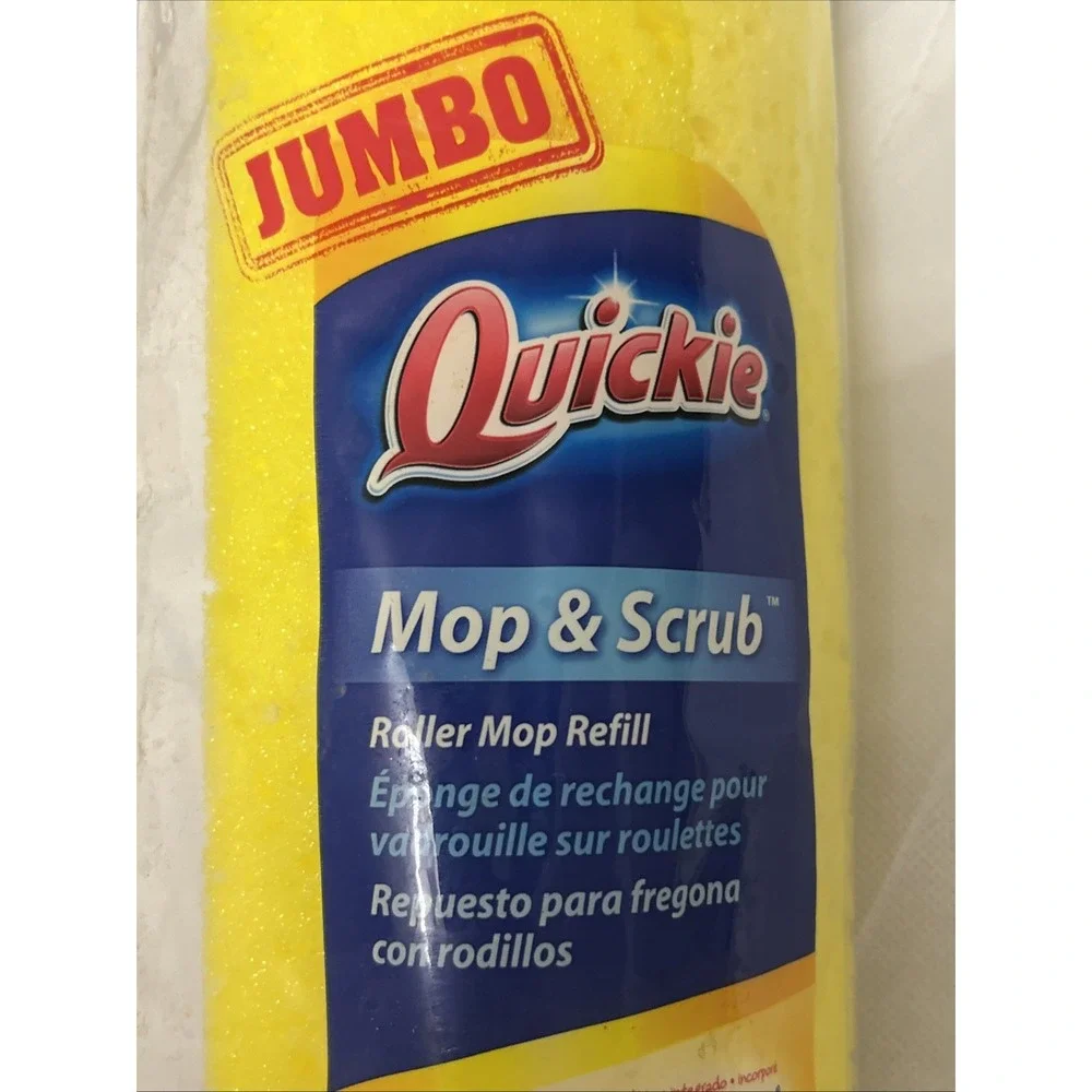 Jumbo Quickie Mop & Scrub Roller Mop Refill Fits 055 055B Type P Sponge